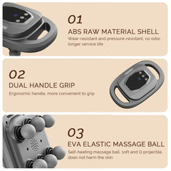 Fascial Massage Gun Electric Waist and Back Massager High-Frequency Vibration  Muscle Relaxation Electric Shoulder Massage Gun