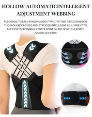 Back Brace Posture Support for Shoulder Straightener Adjustable Full Back Support Upper and Lower Back and Neck