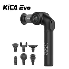 KiCA Evo Fascia Gun Portable Muscle Massage Gun 15kg 3 Gear 3200rpm with 6 Massage Heads 9cm Extension Rod Aluminum Alloy