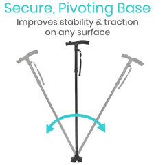 Folding Walking Stick With LED Light Adjustable Lightweight Anti-Slip Adult Walking Cane Old Men Crutch For The Elderly