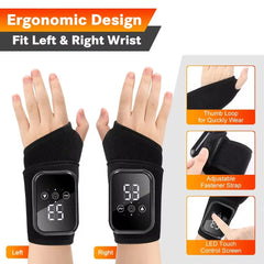 RecoverEase™ Wireless Wrist Massager – Heated Support for Everyday Comfort