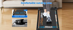 RAMYPOKET Foldable Walking Pad With 9% Incline Silent Motor Smart APP  1–8KM/H 120KG  Capacity Treadmill for Home Office
