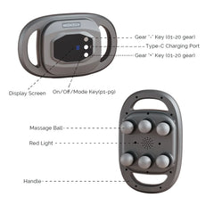 Fascial Massage Gun Electric Waist and Back Massager High-Frequency Vibration  Muscle Relaxation Electric Shoulder Massage Gun