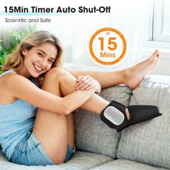 Wireless Air Pressure Ankle Massager,Electric Heating Foot Airbag Compression Massage,Ankle Joint Sole Kneading Muscle Relax