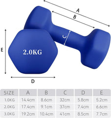 6-Piece Hex Dumbbell Set with Storage Rack – Home Gym Weights for Strength Training &amp; Toning