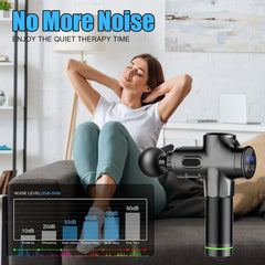 Fascial Massage Gun Electric Waist and Back Massager High-Frequency Vibration  Muscle Relaxation Electric Shoulder Massage Gun