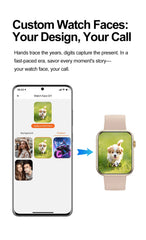 ChiBear Bluetooth Call Smartwatch Women 1.9" HD Display Support 120+ Sports Modes Heart Rate IP68 Waterproof Smart Watch ECG+PPG
