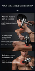 Lenovo brand massage device N3 deep massage, relieve muscle soreness, exercise and relax, LED touch screen design, portable, mul